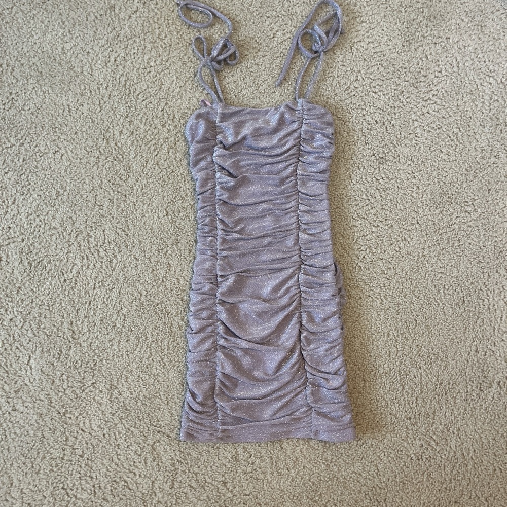 Jump Shimmering Light Purple Mini Dress